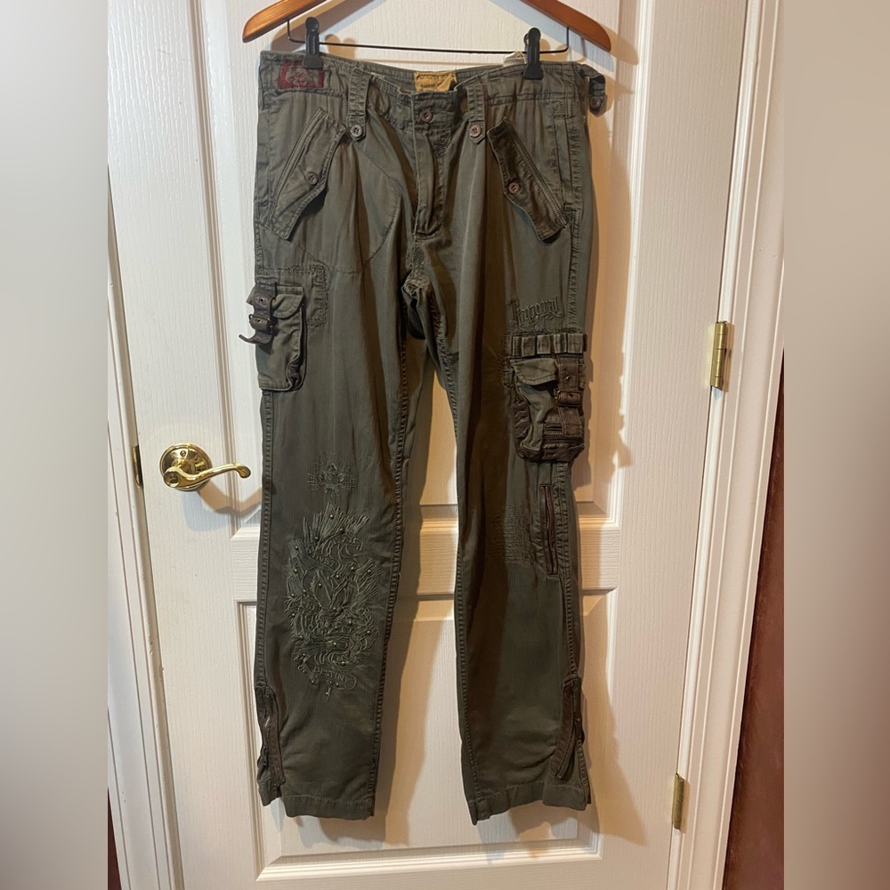 Avant Garde Cargo Pants Redline Brand Kaporal Army Dept Olive Green